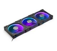 Phanteks Ventilateurs de boîtier D30 Reverse Airflow – PWM D-RGB 14 cm – Lot de 3 Noir