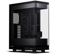 Phanteks Evolv X2, châssis de Jeu mi-Tour, système de Refroidissement Vertical, châssis en Verre trempé Transparent, Panneau intérieur en Aluminium brossé avec éclairage D-RVB intégré, Noir brossé