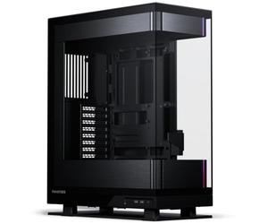 Phanteks Evolv X2, châssis de Jeu mi-Tour, système de Refroidissement Vertical, châssis en Verre trempé Transparent, Panneau intérieur en Aluminium brossé avec éclairage D-RVB intégré, Noir brossé