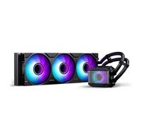 PHANTEKS Glacier One 360M25 Gen2 AiO Refroidissement à eau Noir - Radiateur 360 mm, 3 ventilateurs M25 Gen2 D-RGB, pompe de 20 dB(A), ventilateur VRM, PWM, flux d'air optimisé, tuyaux durables