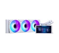 Phanteks Glacier One 360M25-LCD AIO Refroidisseur liquide pour processeur, écran LCD HD 6", ventilateurs M25 Gen2 D-RGB de 120 mm, plaque en cuivre froide de qualité supérieure, compatible Intel et