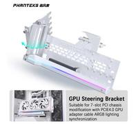 PHANTEKS GPUKT 4.0 ARGB kit de support de cartes vidéo rotatif avec câble adaptateur de carte graphique PCIe 4.0 220mm Support 40 série GPU Black