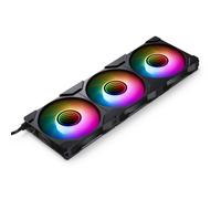 Phanteks Lot de 3 Ventilateurs de boitier M25 Gen2 Reverse RGB - 12cm (Noir)