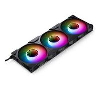 Lot de 3 Ventilateurs de boitier M25 Gen2 Reverse RGB - 12cm (Noir)