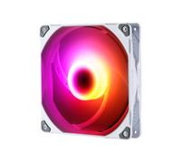 Phanteks M25 Ventilateur 140mm PWM Blanc, 500-1800 RPM, 104.62 CFM, 2.8 mmH2O, RGB adressable 3-pin, Connecteur 4-pin, MTBF 30000h