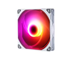 Phanteks M25 Ventilateur 140mm PWM Blanc, 500-1800 RPM, 104.62 CFM, 2.8 mmH2O, RGB adressable 3-pin, Connecteur 4-pin, MTBF 30000h