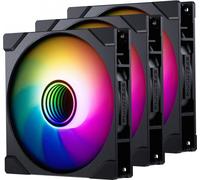 PHANTEKS M25R G2 PWM D-RGB Ventilateur pack de 3 - Reverse Blade, 140mm, noir