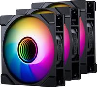 PHANTEKS M25R G2 PWM D-RGB Ventilateur, pack de 3 - Reverse Blade, noir