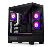 Phanteks Tempered_Glass 523 XT View Boîtier d'ordinateur/Armoire de Jeu Noir 3 Ventilateurs Argb 120 mm pré-installés Port de Type C Compatible ATX, M-ATX, M-Itx, E-Atx-Ph-Xt523V1_Dbk01