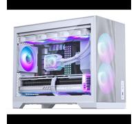 Phanteks XT M3 RGB Micro Tower Blanc - Boîtier PC Micro ATX / Mini-ITX, 1x 3.5", 2x 2.5", USB 3.2 Gen 1, USB 3.2 Gen 2x2 Type-C, Verre Trempé, Ventilation 120mm, Acier/ABS