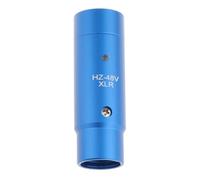 Phantom Adaptateur d'alimentation stéréo pour microphone à condensateur Plug and Play XLR Bleu Longueur 63 mm