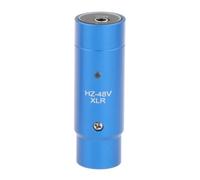 Phantom Adaptateur d'alimentation stéréo pour microphone à condensateur Plug and Play XLR Bleu Longueur 63 mm