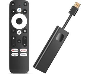 Phantom Dcolor GD1 4K Android TV Stick Certifié KD3 Assistant Télécommande vocale Prime Video Chromecast Play Store Bluetooth 4K HDR 10+ Dolby Audio XM3 2.1 Dual Band WiFi USB-C GD 1
