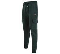 Phantom Multi-Pocket Cargo Style Cuffed Joggers in Dark Green - Tokyo Laundry - XL