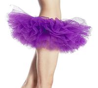 Phantomon Jupe Tutu Classique élastique 5 Couches en Tulle pour Femme et Adolescente, Style Vintage années 1950, Taille Adulte, Violet, Taille Unique