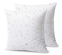 Phantoscope AONELAS Lot de 2 Coussins carrés de qualité supérieure en Polyester résistants à l'eau - Fabriqués aux États-Unis - pour extérieur, canapé, Couvre-Oreiller, 45,7 x 45,7 cm