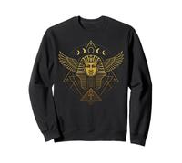 Pharaon Ba Oiseau Pyramide Ankh Géométrie Sacrée Egypte Sweatshirt