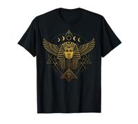 Pharaon Ba Oiseau Pyramide Ankh Géométrie Sacrée Egypte T-Shirt