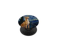 Pharaon Chien Van Gogh Nuit étoilée PopSockets PopGrip Adhésif