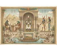 Pharaon de l'Égypte Antique Puzzle 1000 Pièces Adultes Et Enfants,Défi, Jeu Éducatif,Premium,Carton,Déco Murale,Dès 14 Ans,Anti-Stress,Détente,Casse-tête 38x26cm