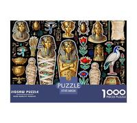 Pharaon d'Égypte Puzzle en Bois Imperméable DIY Puzzles De 1000 Pièces pour Adultes Cadeaux Amusant De Décoration pour La Maison