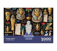 Pharaon d'Égypte Puzzle en Bois Imperméable DIY Puzzles De 1000 Pièces pour Adultes Cadeaux Amusant Jeux De Stimulants