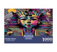 Pharaon d'Égypte Puzzles Jeu De Puzzle Activités Familiales Stimulantes 1000 Pièces Sphinx Casse-tête Qualité Premium pour Adultes Et Enfants 38x26cm/1000pcs
