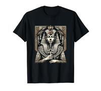 Pharaon égyptien antique avec ankh et coiffe T-Shirt