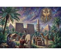 Pharaon égyptien Toutânkhamon Puzzle 1000 Pièces Adultes Et Enfants,Anti-Stress, Déco Murale,Défi,Premium,Carton,Dès 14 Ans,Jeu Éducatif,Détente,Casse-tête 52x38cm