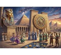 Pharaon égyptien Toutânkhamon Puzzle 1000 Pièces Adultes Et Enfants, Déco Murale,Dès 14 Ans,Premium,Carton,Casse-tête,Défi,Jeu Éducatif,Anti-Stress,Détente 70x50cm
