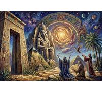 Pharaon égyptien Toutânkhamon Puzzle 1000 Pièces Adultes Et Enfants,Déco Murale,Jeu Éducatif, Premium,Carton,Dès 14 Ans,Défi,Anti-Stress,Détente,Casse-tête 52x38cm