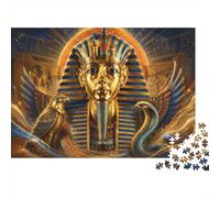 Pharaon Faucon Serpent 1000pcs pour Adultes Mini Puzzle Cadeau | 38x26cm Carton Décor Salon Structure Durable Cadeau D'anniversaire Soulagement Du Stress