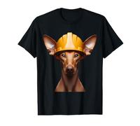 Pharaon Hound Casque Rigide Jaune pour travailleur et Papa T-Shirt Graphique avec Valeur