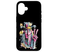 Pharaon Peace Graffiti Pop Character Graphic Art Style Sign Coque pour iPhone 16