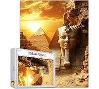 pharaon Puzzle 2000 Pièces Adultes, 5D Puzzle Egypte Couleur Puzzles, Jigsaw Jeu éducatif effrayant, Ddifficile pour Adultes avec Emballage Cadeau for Decoration Chambre Murale, Cadeau Homme, Model852