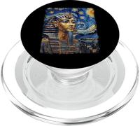 Pharaon Roi Tut Egypte Peinture Nuit étoilée PopSockets PopGrip pour MagSafe
