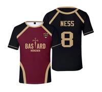 PHARCOYOU Blue Lock Anime Bastard Munchen - T-shirt à manches courtes et col rond pour femme et homme, A08, M