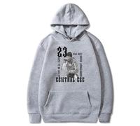 PHARCOYOU Central Cee 23 Sweat à capuche Wild West Album Unisexe Manches longues Streetwear Femmes Hommes Sweat à capuche, gris, M