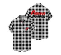 PHARCOYOU Furious Jumper Merch Chemise à manches courtes boutonnée pour femme Chemisier Hommes Chemises Casual Streetwear Vêtements 3D, multicolore, XXS