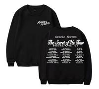 PHARCOYOU Gracie Abrams Merch The Secret of Us Tour Europe 2025 Col rond Manches longues Streetwear Hommes Femmes, Noir , S