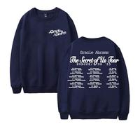 PHARCOYOU Gracie Abrams Merch The Secret of Us Tour Europe 2025 Col rond Manches longues Streetwear Hommes Femmes, bleu marine, L