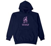 PHARCOYOU Gracie Abrams Sweat à capuche à manches longues pour homme et femme avec inscription « That's Just the Way Life Goes », bleu marine, XL
