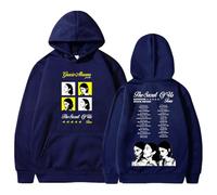 PHARCOYOU Gracie Abrams Sweat à capuche à manches longues pour homme et femme Motif photo 2025 The Secret of Us Tour, bleu marine, M
