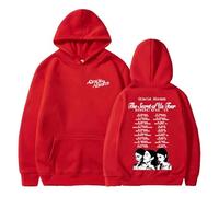 PHARCOYOU Gracie Abrams Sweat à capuche à manches longues pour homme et femme The Secret of Us Tour Europe 2025, Rouge, XS