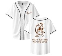 PHARCOYOU Gracie Abrams That's Just The Way Life Goes Maillot de baseball à manches courtes pour femme et homme, blanc, M