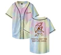 PHARCOYOU Gracie Abrams That's Just The Way Life Goes Maillot de baseball à manches courtes pour femme et homme, Tie-dye, S