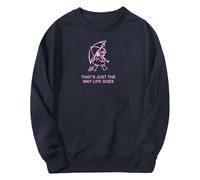 PHARCOYOU Gracie Abrams That's Just the Way Life Goes Merch Pull à col rond à manches longues pour homme et femme, bleu marine, XXS