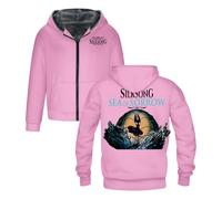 PHARCOYOU Hollow Knight Silksong Sea of Sorrow Veste à capuche parkas manches longues fermeture éclair pour femme homme, rose, 4XL