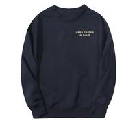 PHARCOYOU Lara Fabian - Sweat-shirt à manches longues et col rond - Pour homme et femme - Tenue tendance, bleu marine, S