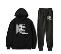 PHARCOYOU Liam Payne Rip Memorial Streetwear Sweat à capuche et pantalon de jogging Ensemble deux pièces pour homme et femme, Noir , XS